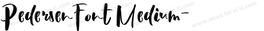 PedersenFont Medium字体转换